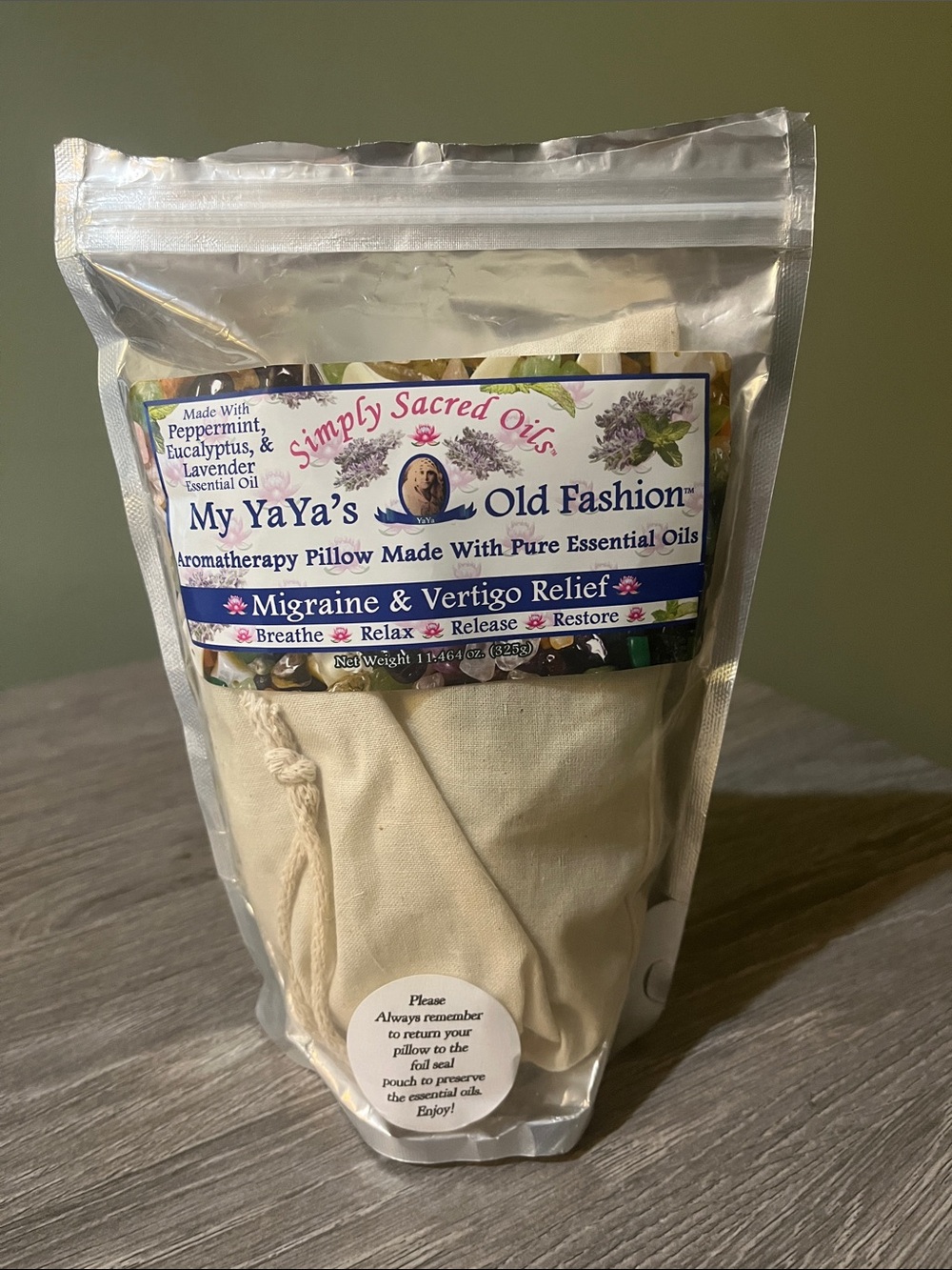 Aromatherapy Pillow made with Essential Oils